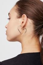 Heart Hoop Ear Jacket By Sterling Forever Jewelry At Free People